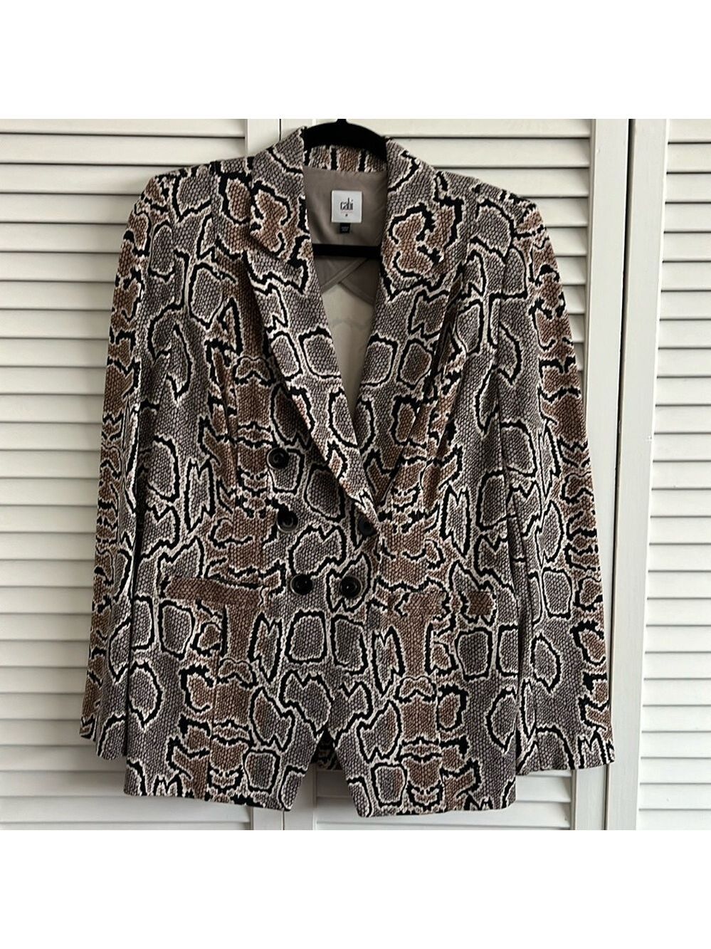 Cabi Snake Print Blazer